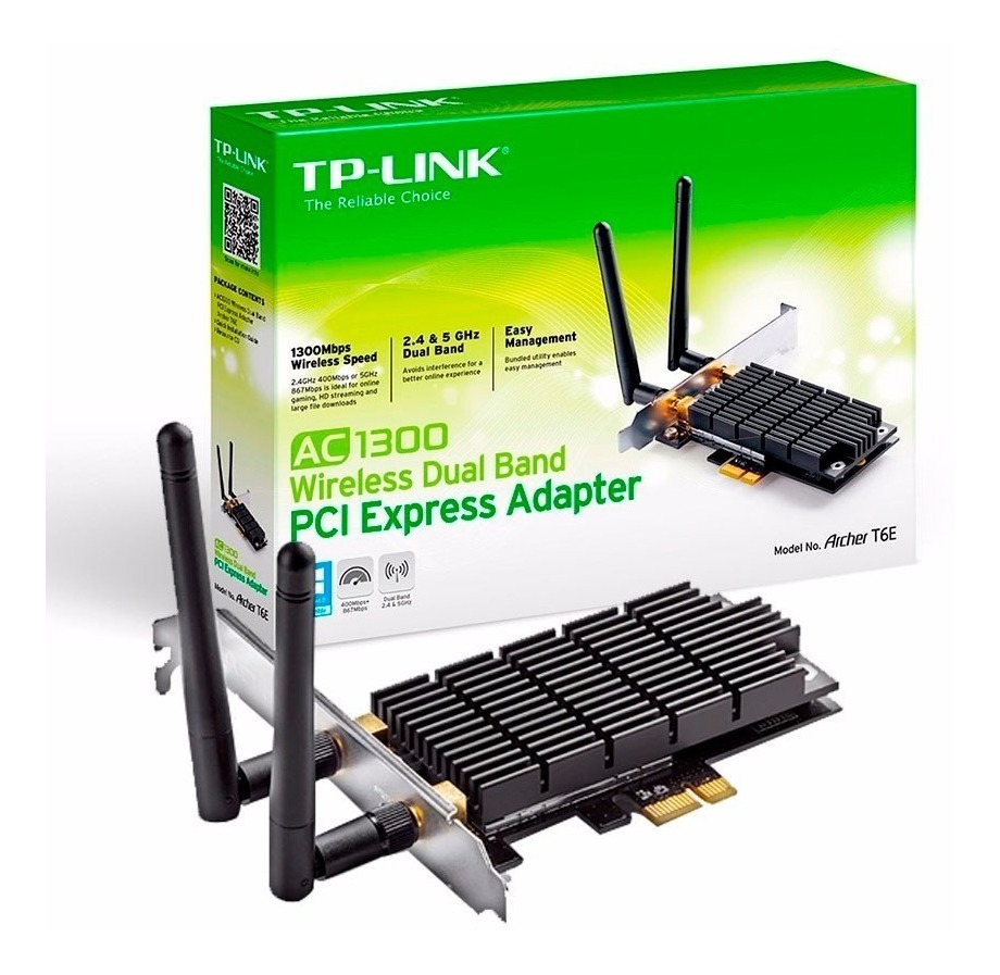 PLACA WIFI PCI E TP-LINK ARCHER T6E | Dual Band 2.4GHz y 5GHz  