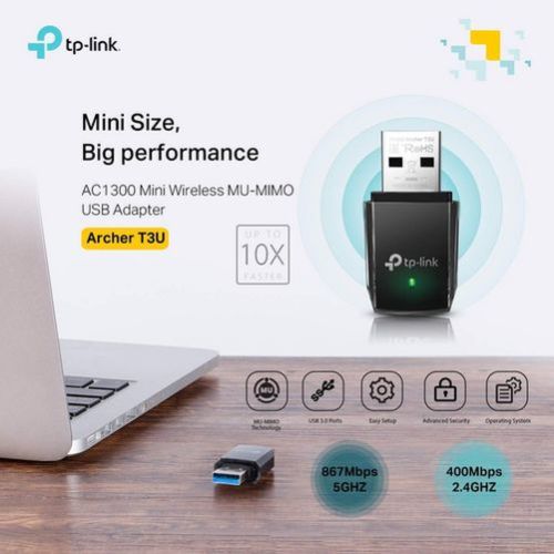 PLACA USB WIFI TP-LINK ARCHER T3U AC1300 | Dual Band 2.4GHz y 5GHz  · Imagen 3