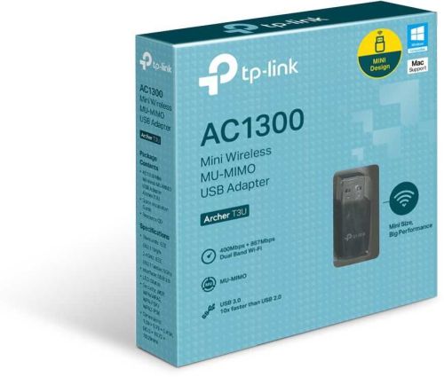 PLACA USB WIFI TP-LINK ARCHER T3U AC1300 | Dual Band 2.4GHz y 5GHz 