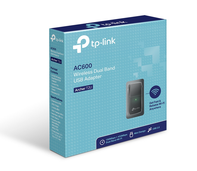 PLACA WIFI USB TP-LINK ARCHER T2U AC600 | Dual Band 2.4GHz y 5GHz · Imagen 2