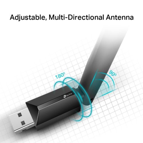 PLACA WIFI USB TP-LINK ARCHER T2U PLUS | Dual Band 2.4GHz y 5GHz | 5 Dbi · Imagen 3