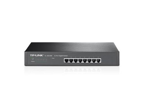 SWITCH TP-LINK GIGA 8P SG1008 RACK | Gigabit | Cubierta de Acero