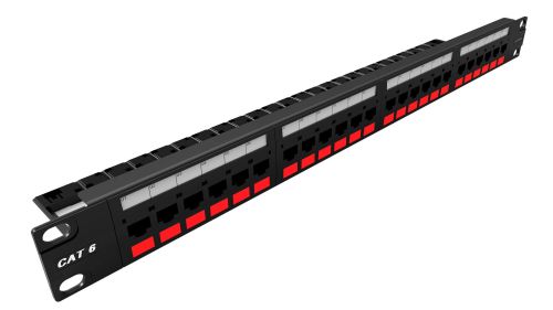 PATCH PANEL 24 PORTS FURUKAWA CAT6 GIGALAN T568A/B 35030006  PATCHERA