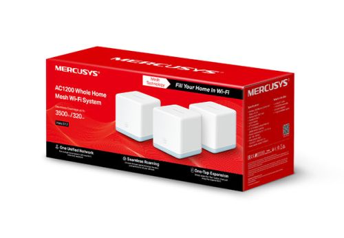ROUTER MESH MERCUSYS HALO S12 AC1200 (Pack x3)