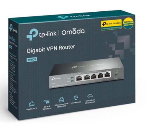 ROUTER TP-LINK TL-ER605 | OMADA SDN | VPN | 3 WAN | Gigabit 