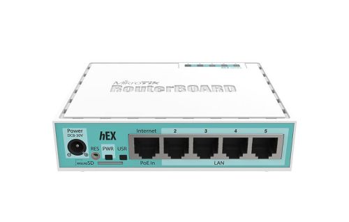 ROUTER MIKROTIK RB750GR3 GIGABIT MINI CON FUENTE