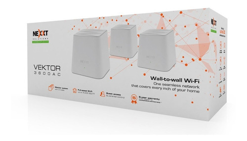 ROUTER MESH NEXXT VEKTOR 3600AC PACK x3