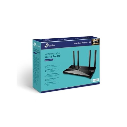 ROUTER TP-LINK ARCHER AX10 AX1500 NEXT-GEN | Dual Band 2.4GHz y 5GHz | Gigabit | WiFi 6 | CPU x3 1.5GHz | WIFI
