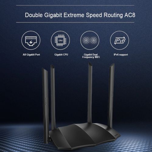 ROUTER WIFI TENDA AC8 DUAL BAND GIGA AC1200 · Imagen 4
