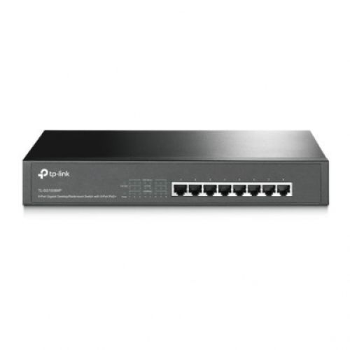 SWITCH TP-LINK TL-SG1008MP | 8 Puertos | Gigabit | RACKEABLE | POE 8 Puertos - 153W Total