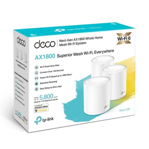 ROUTER MESH TP-LINK DECO X20 (PACK x3) AX1800 | Dual Band 2.4GHz y 5GHz | OFDMA | MU-MIMO | WiFi 6 · Imagen 2