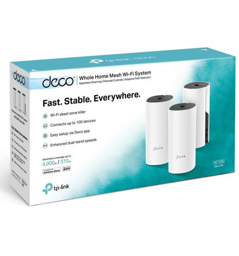 ROUTER MESH TP-LINK DECO E4 AC1200 (PACK x3)