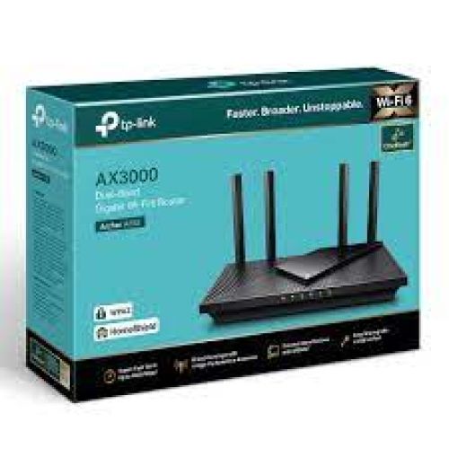ROUTER TP-LINK ARCHER AX55 AX3000 | Gigabit | Dual Band 2.4GHz y 5GHz | WiFi 6