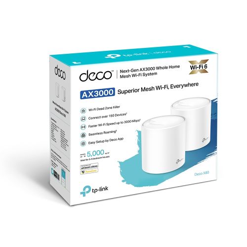 ROUTER MESH TP-LINK DECO X60 PACK 2 AX3000