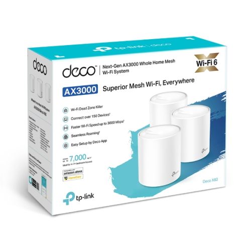 ROUTER MESH TP-LINK DECO X60 PACK 3 AX3000