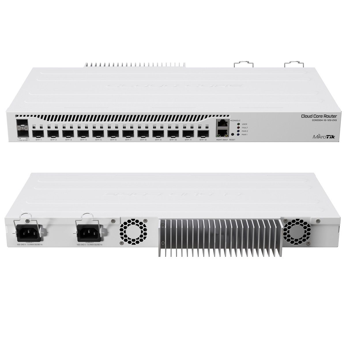 ROUTER MIKROTIK CCR2004-1G-12S+2XS SIN FUENTE