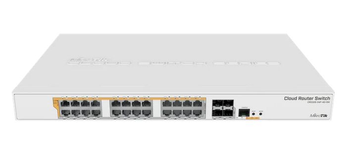 SWITCH MIKROTIK CRS328-24P-4S+RM POE 500W+4PUERTOS SFP+10GB