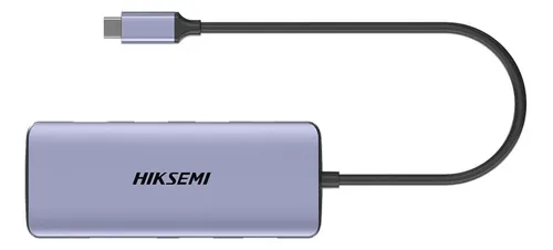 HUB USB TIPO C 8 PUERTOS HIKSEMI HS-HUB-DS8 3 PUERTOS 3.0 + 1 PUERTO 2.0 + 1 PUERTO HDMI + 1 PUERTO SD + 1 PUERTO PD	