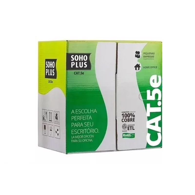 CABLE UTP FURUKAWA 305MTRS INTERIOR CAT5e SOHO 23200115 AZUL