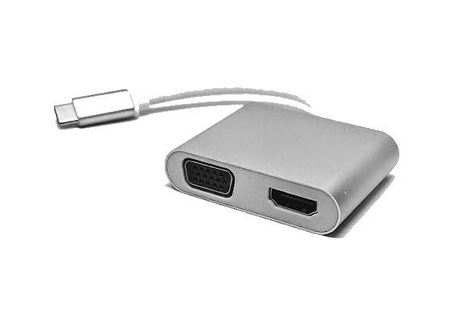 ADAPTADOR TIPO C A HDMI+VGA KQ-008