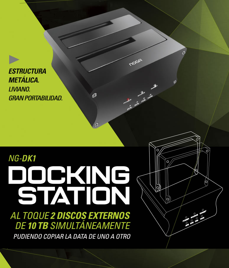 DOCKING HDD NOGA STATION 2 DISCOS NG-DK1 · Imagen 3