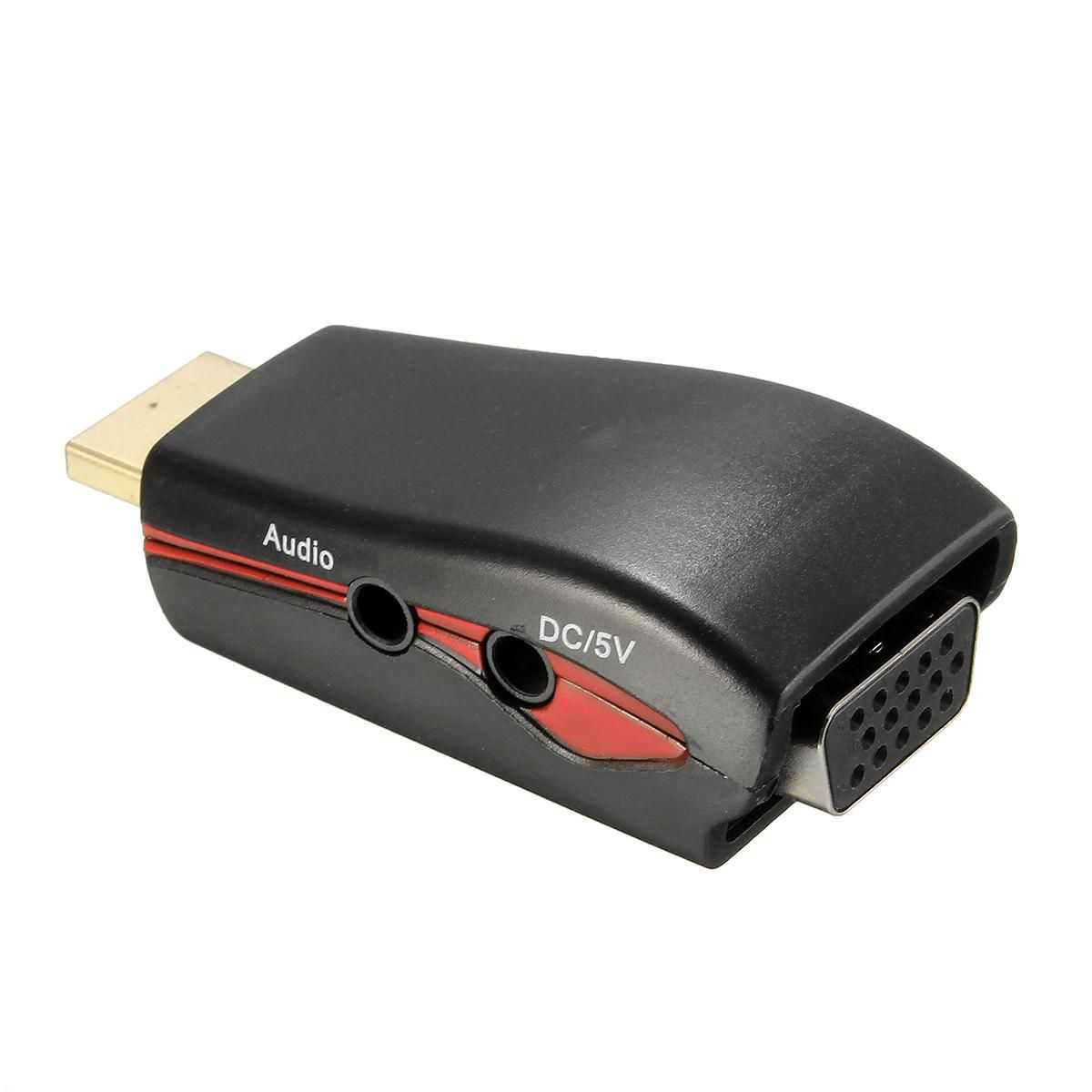 ADAPTADOR HDMI MACHO A VGA HEMBRA CON AUDIO 09-031AC ACTIVO CON CABLES compatible play4 INTCO · Imagen 2