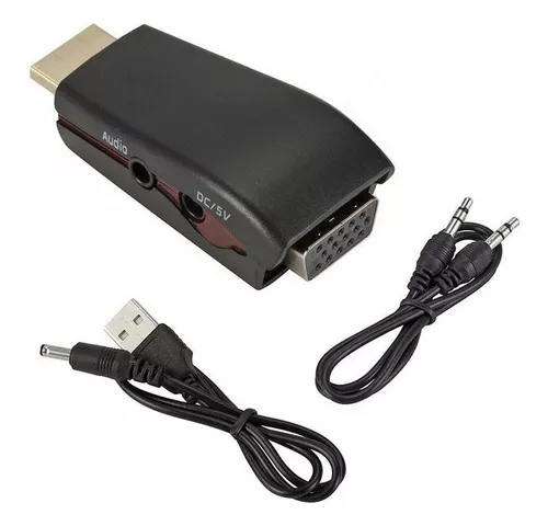 ADAPTADOR HDMI MACHO A VGA HEMBRA CON AUDIO 09-031AC ACTIVO CON CABLES compatible play4 INTCO · Imagen 3