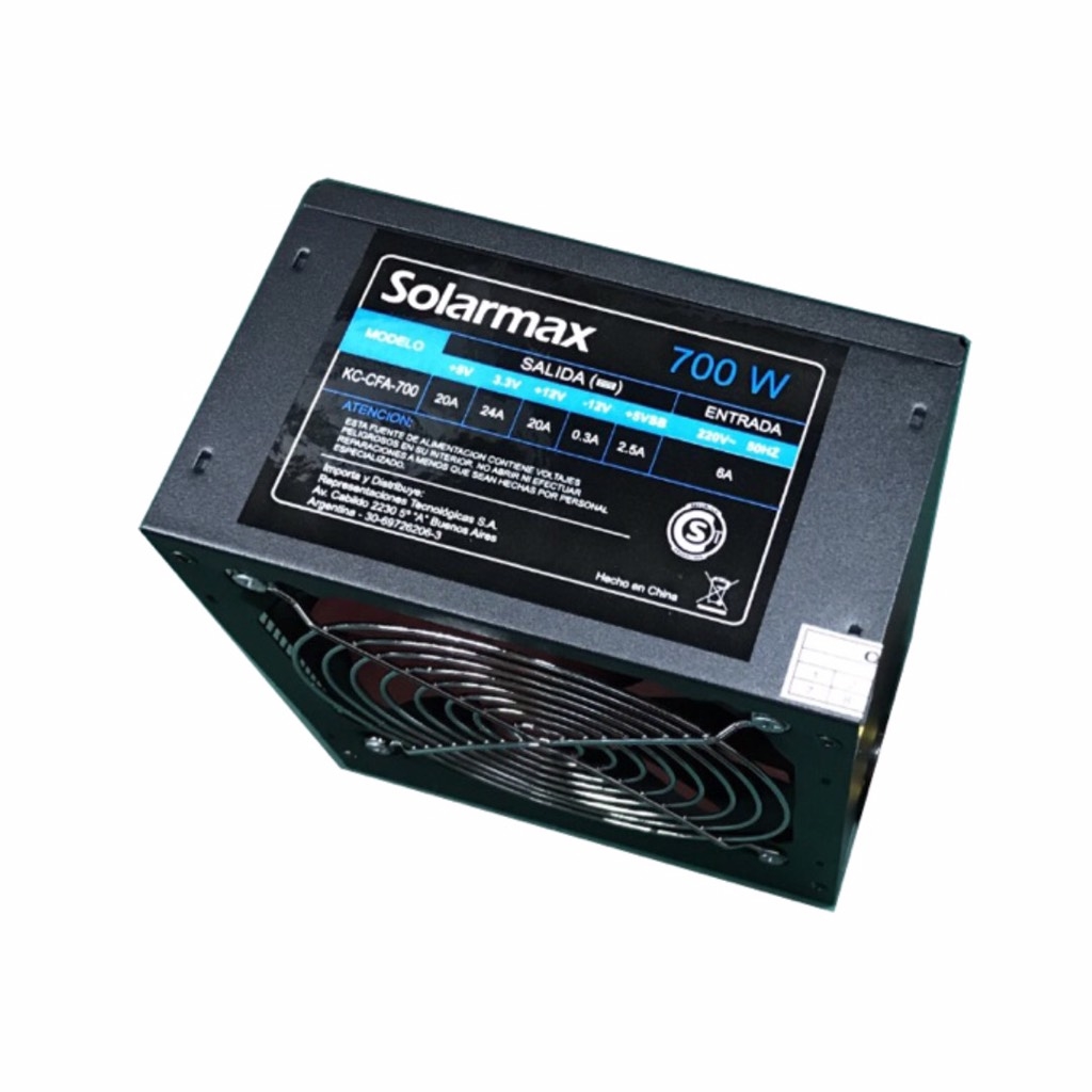 FUENTE SOLARMAX 700W 80 PLUS WHITE KC-CFA-700 · Imagen 2