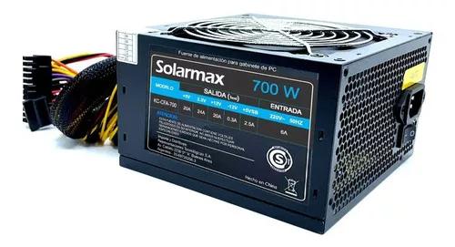 FUENTE SOLARMAX 700W 80 PLUS WHITE KC-CFA-700	