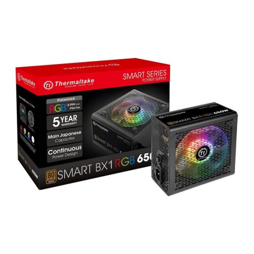 FUENTE THERMALTAKE SMART RGB 650W 80 PLUS 