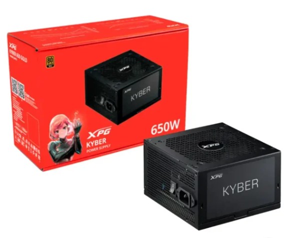 FUENTE XPG ADATA KYBER 650W 80 PLUS GOLD KYBER650G-BKCAR	