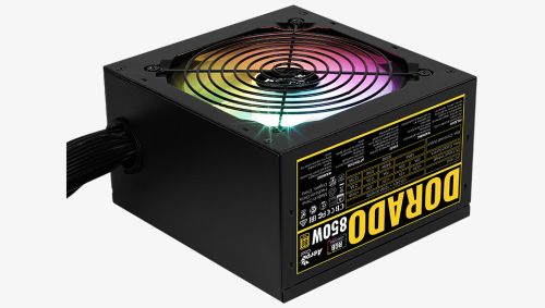 FUENTE AEROCOOL 850W DORADO ARGB 80 PLUS GOLD · Imagen 2