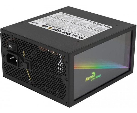FUENTE AEROCOOL 750W MIRAGE ARGB 80 PLUS GOLD 
MODULAR