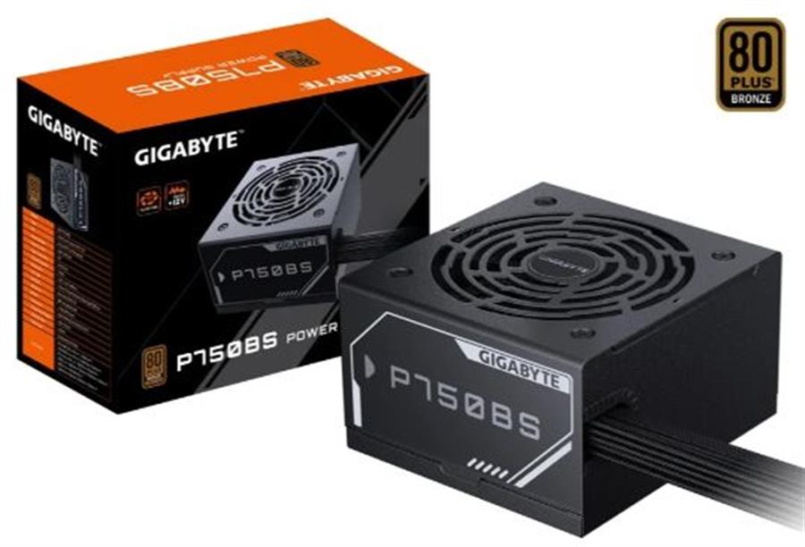 FUENTE GIGABYTE P750BS | 750W | 80PLUS BRONZE | 28200-P75BS-1CARR | UNICA LINEA +12V | VENTILADOR 120MM FDB | CABLES EMBOSADOS NO MODULARES | PFC ACTIVO >0.9 | EFICIENCIA 88% (50% CARGA) |	