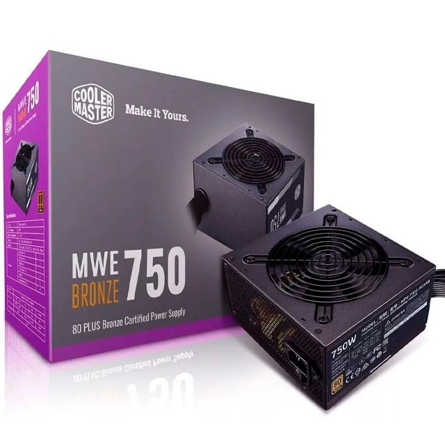 FUENTE COOLER MASTER 750W 80 PLUS BRONZE V2 MWE 
