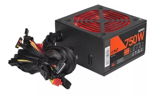FUENTE LNZ 750W XT750-PS LED RED FAN