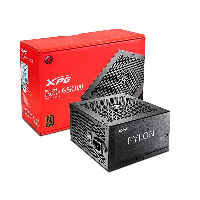 FUENTE XPG ADATA PYLON 650W 80 PLUS BRONZE PYLON650B-BKCAR	