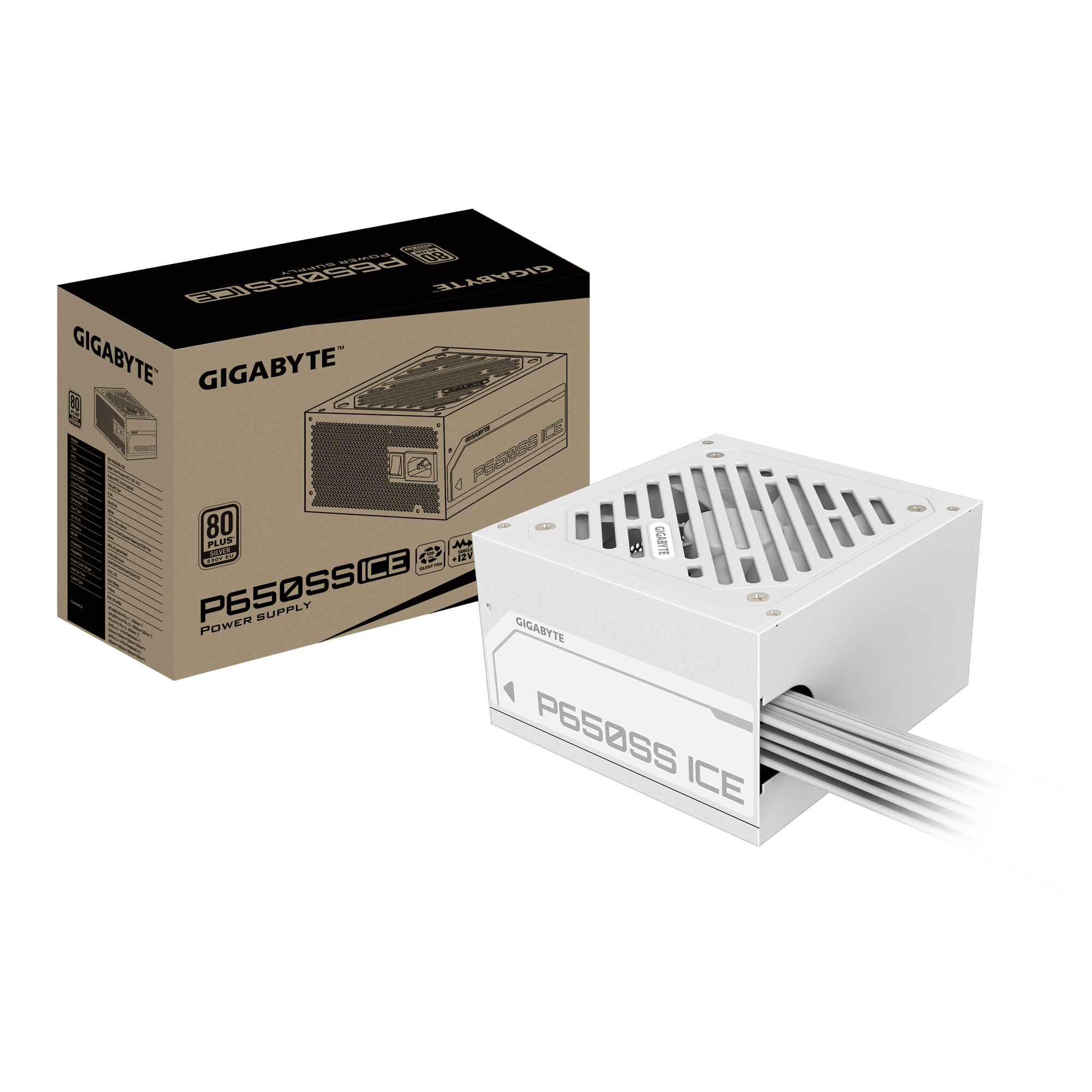 FUENTE GIGABYTE 650W GP-P650SS ICE 80 PLUS BLACK · Imagen 4