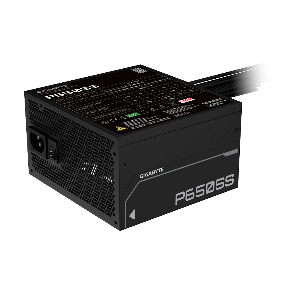 FUENTE GIGABYTE 650W BLACK GP-P650SS 80 PLUS SILVER · Imagen 2