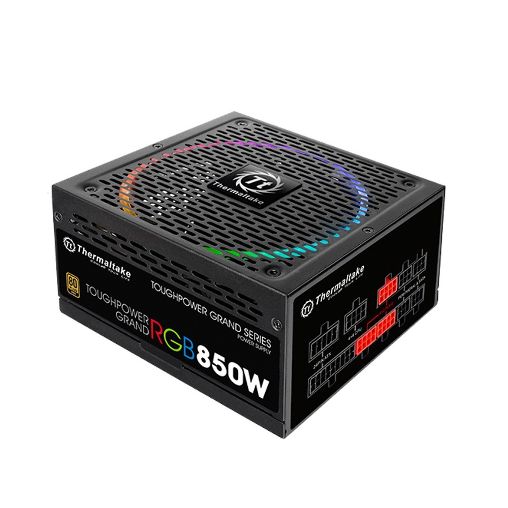 FUENTE THERMALTAKE TP 850W Full mode RGB Gold 80 Plus TPG-850AH3FSG-R · Imagen 2