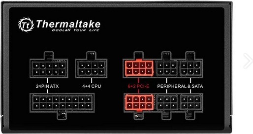 FUENTE THERMALTAKE TP 850W Full mode RGB Gold 80 Plus TPG-850AH3FSG-R · Imagen 3