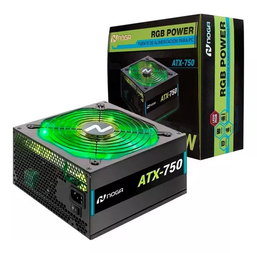 FUENTE NOGA 750W COOLER 120MM | 1x PCI-E 6+2P