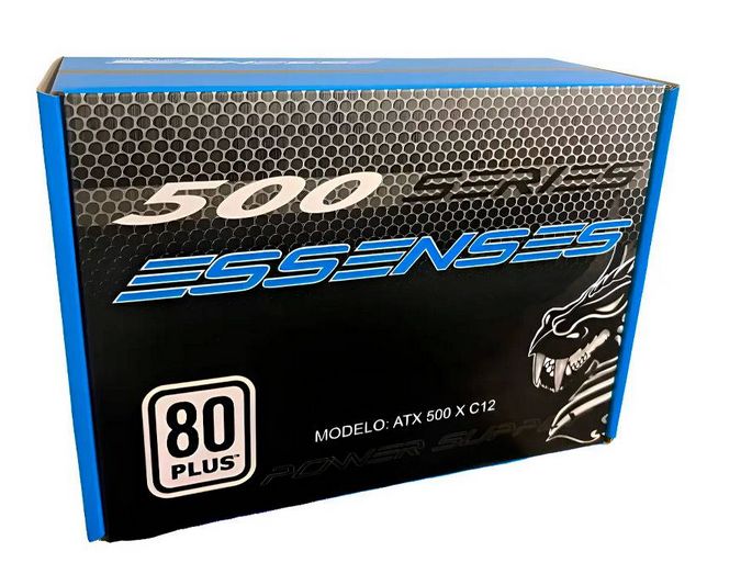 FUENTE ESSENSES 500W ATX-500 XC12 80 PLUS WHITE