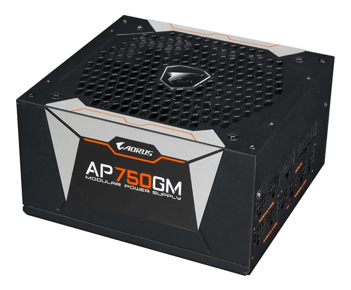 FUENTE GIGABYTE AORUS 750W GP-AP750GM | 80 PLUS GOLD | FULL MODULAR | COOLER 135MM · Imagen 2