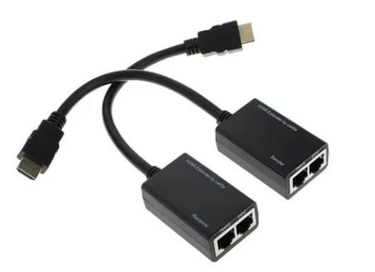 EXTENSOR HDMI POR CABLE UTP GRALF GF-EX30HDMI (HASTA 30 MTS) 