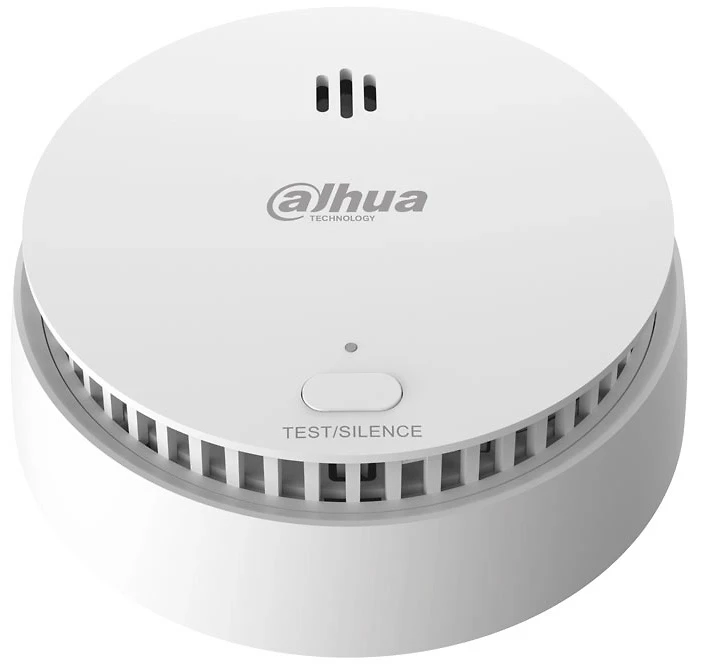DETECTOR DE HUMO DAHUA DHI-HY-SA21A-W2 | SENSOR FOTOELÉCTRICO DOBLE CÁMARA | FRECUENCIA 868MHz | COMUNICACIÓN BIDIRECCIONAL AES128 | FUNCIÓN TEST/SILENCIO | ALARMA