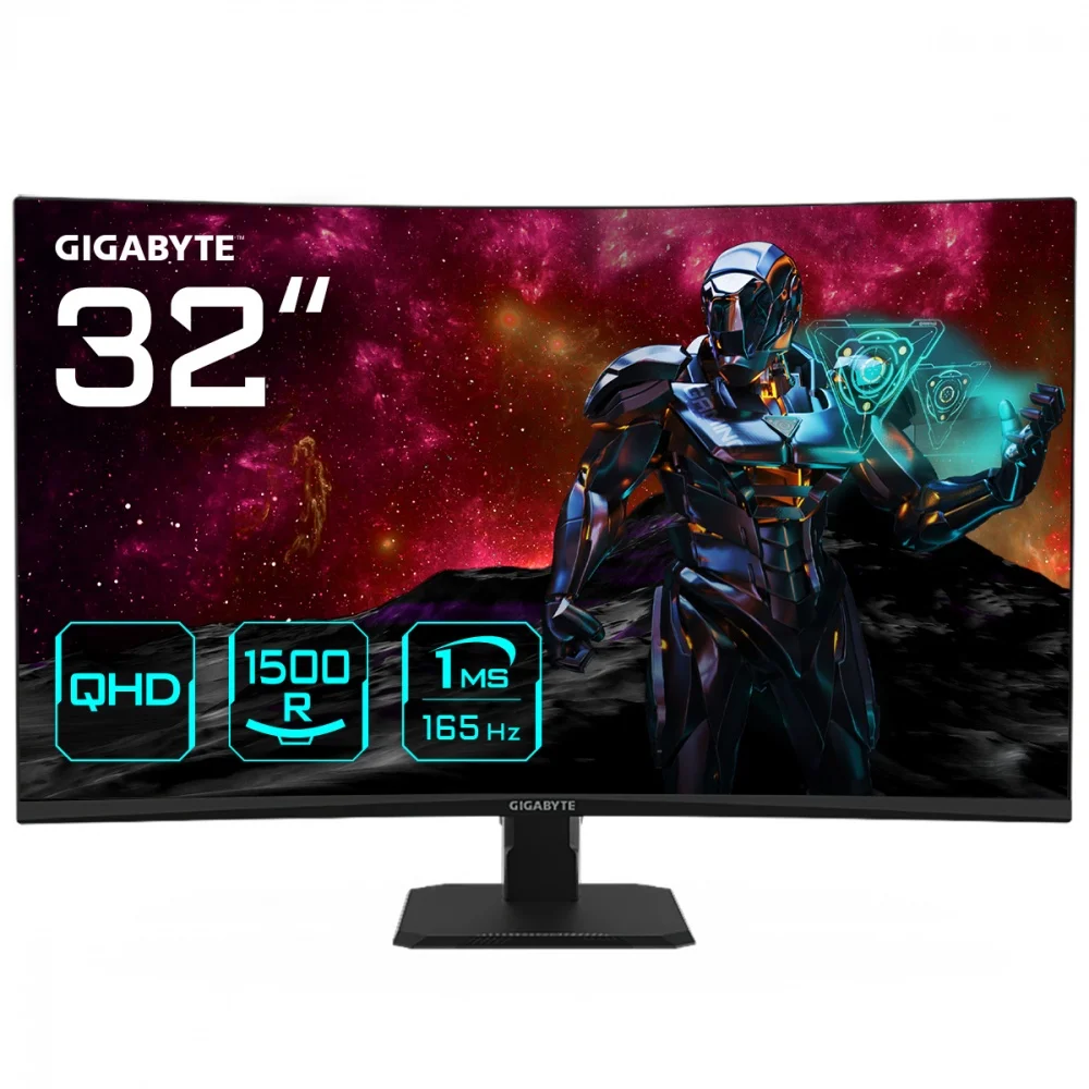 MONITOR 32 GIGABYTE GS32QC QHD CURVO 165HZ	