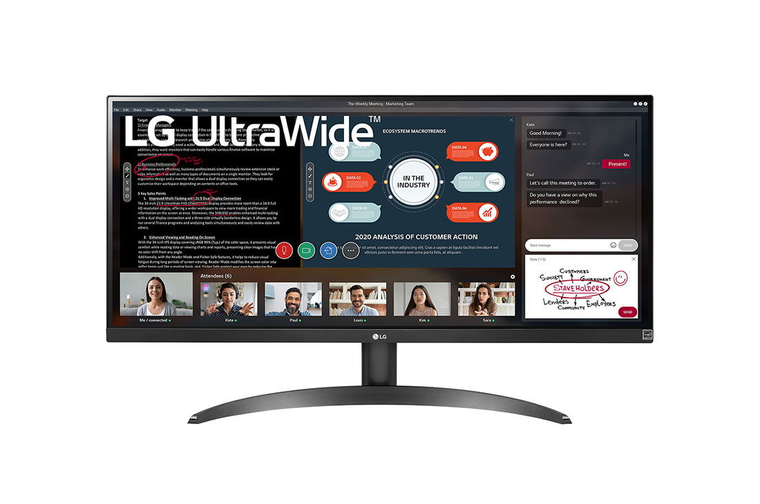 MONITOR 29 LG 29WP500-B ULTRAWIDE | HDMI X 2 | MINIPLUG