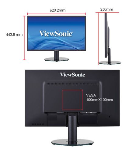 MONITOR 27 VIEWSONIC LED FULL HD VA2719-SH | HDMI-VGA · Imagen 3