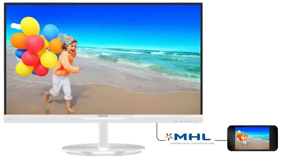 MONITOR 23 PHILIPS 237E7 VGA DVI y HDMI  Blanco